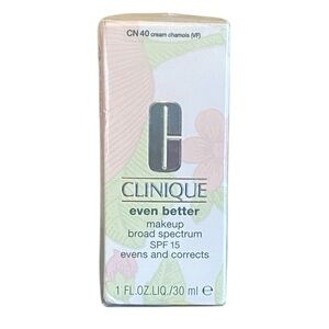 Clinique Even Better Makeup Broad Spectrum SPF 15 CN 40 Cream Chamois 1 Fl Oz